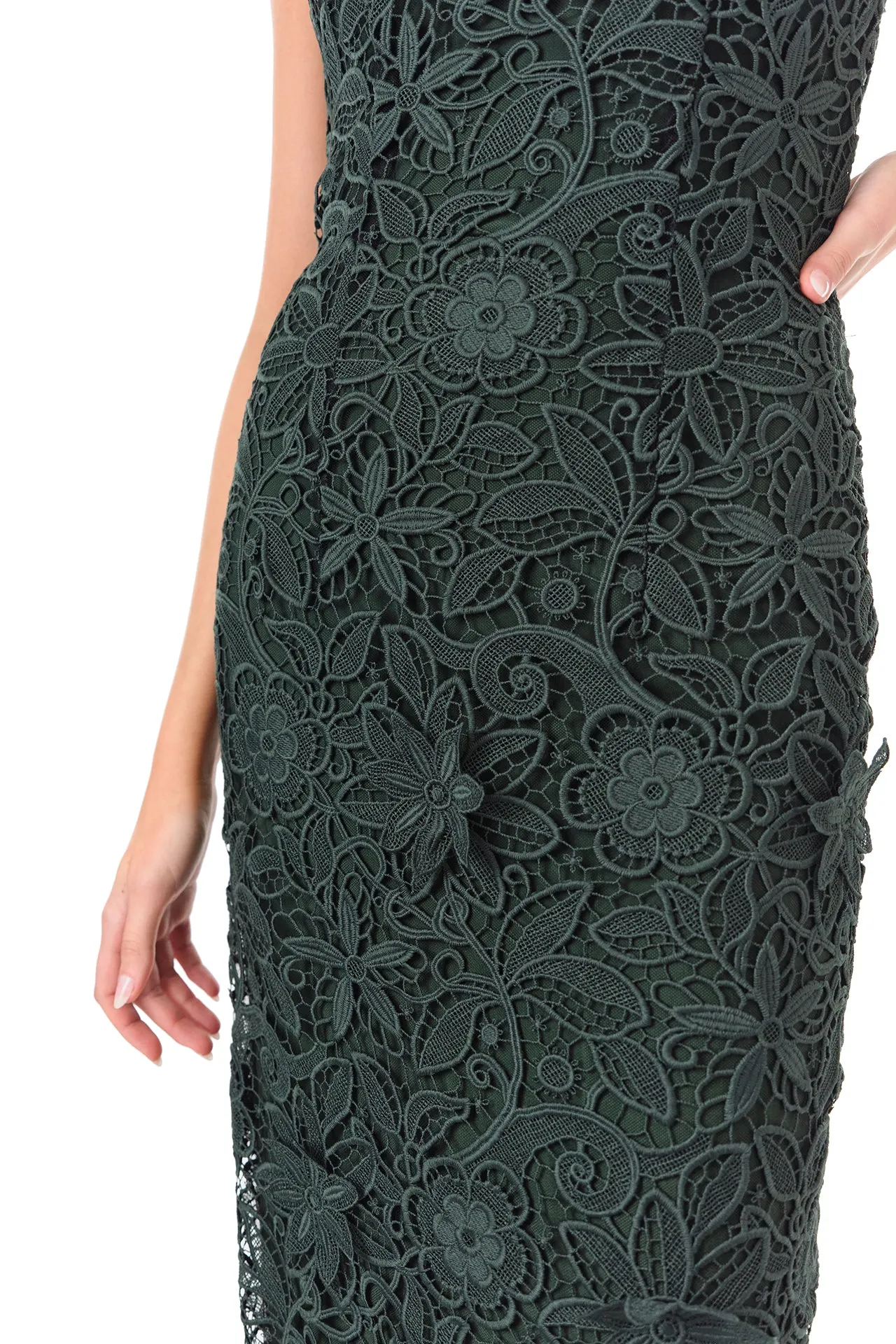 Strapless Lace Sheath Dress