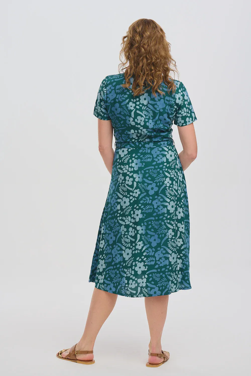 Sugarhill Brighton Fiona Shirt Dress Teal