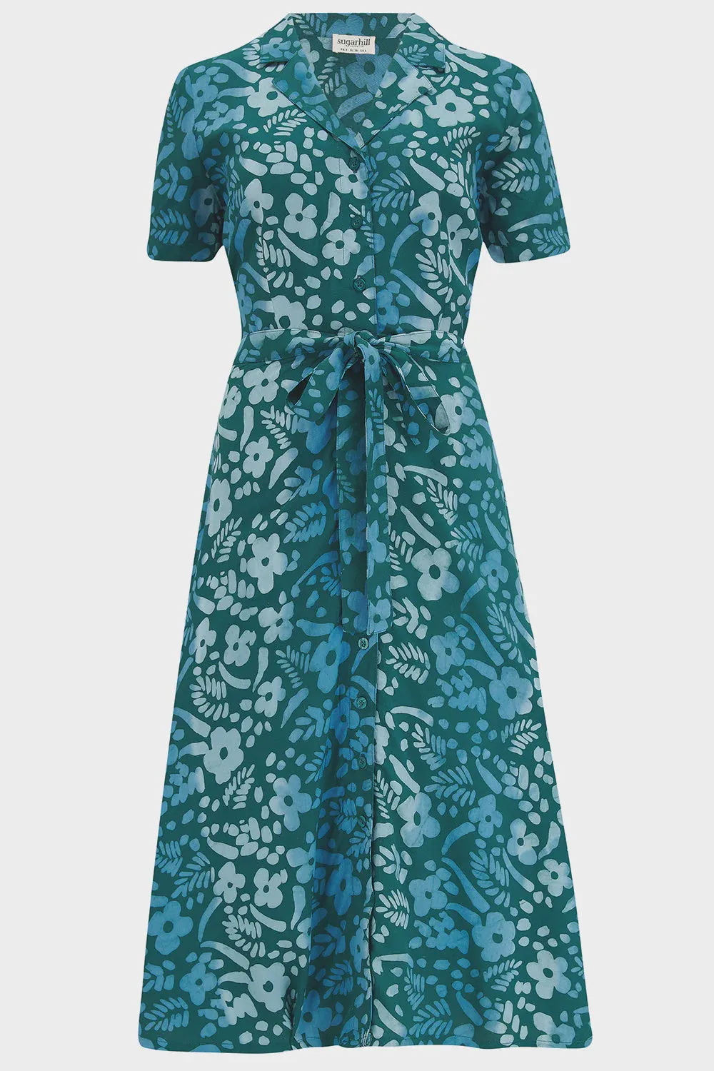 Sugarhill Brighton Fiona Shirt Dress Teal