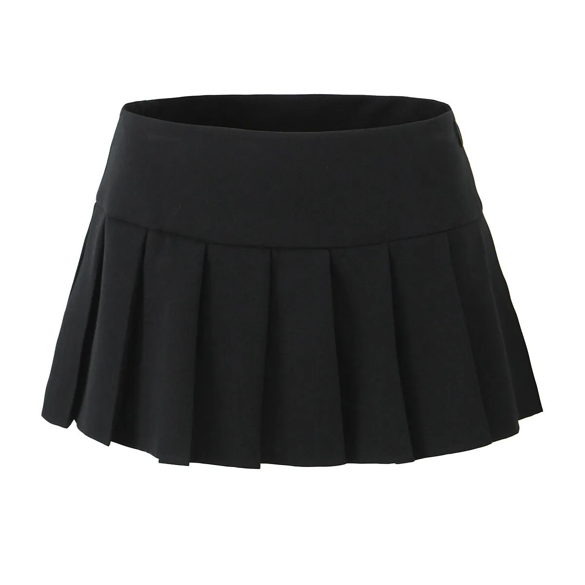 Summer College Anti Exposure Slimming A line Pleated Short Skirt Retro High Waist Skirt