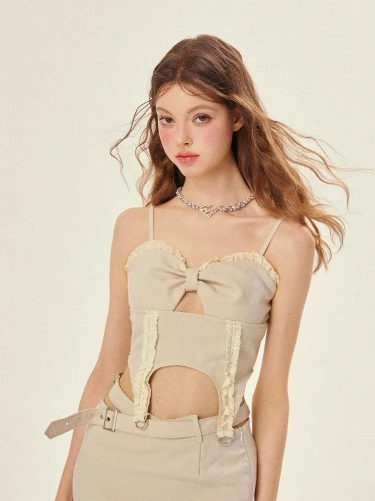 Suspender top and skirt【s0000008973】