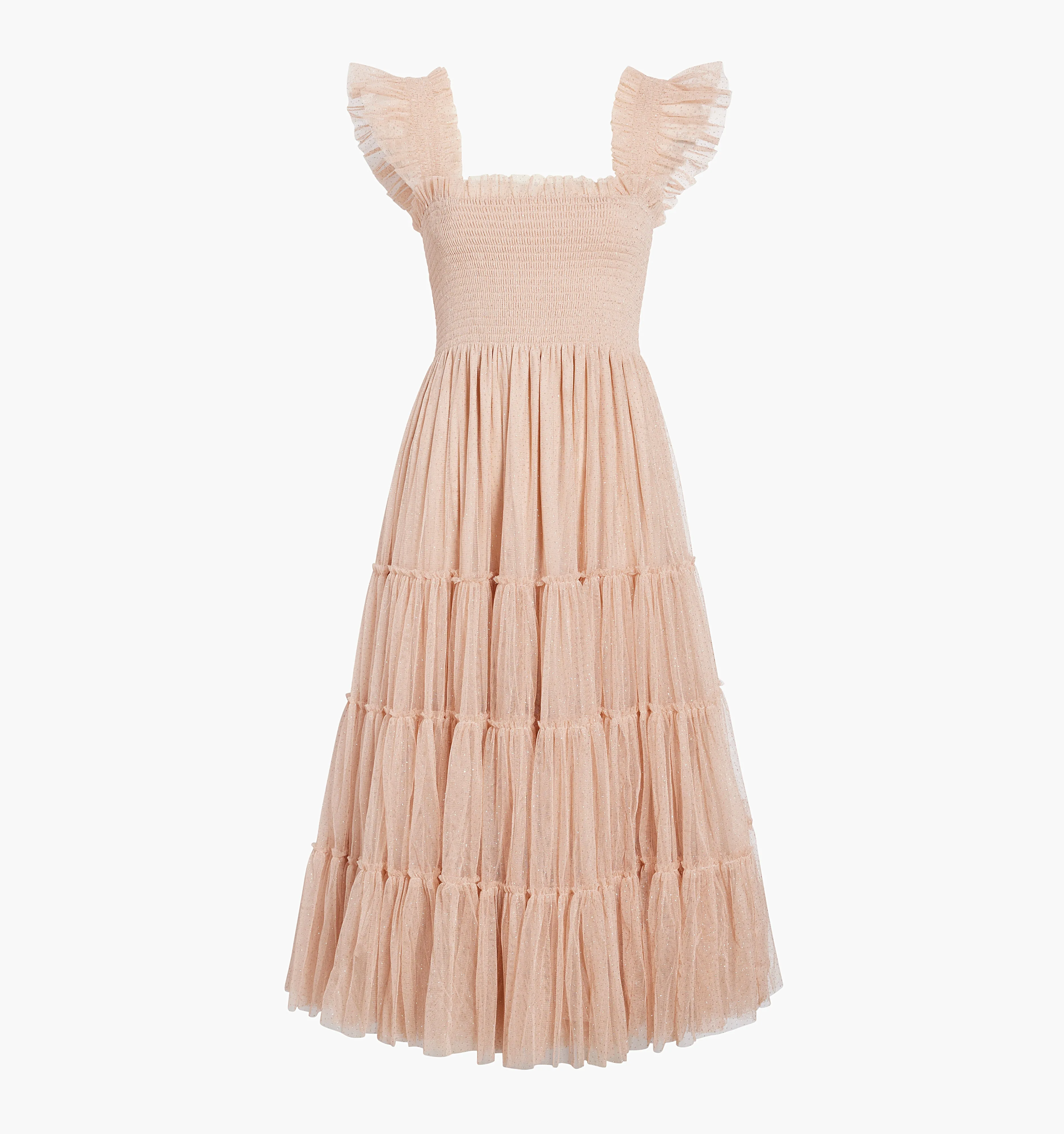 The Tulle Ellie Nap Dress - Blush Glitter Tulle