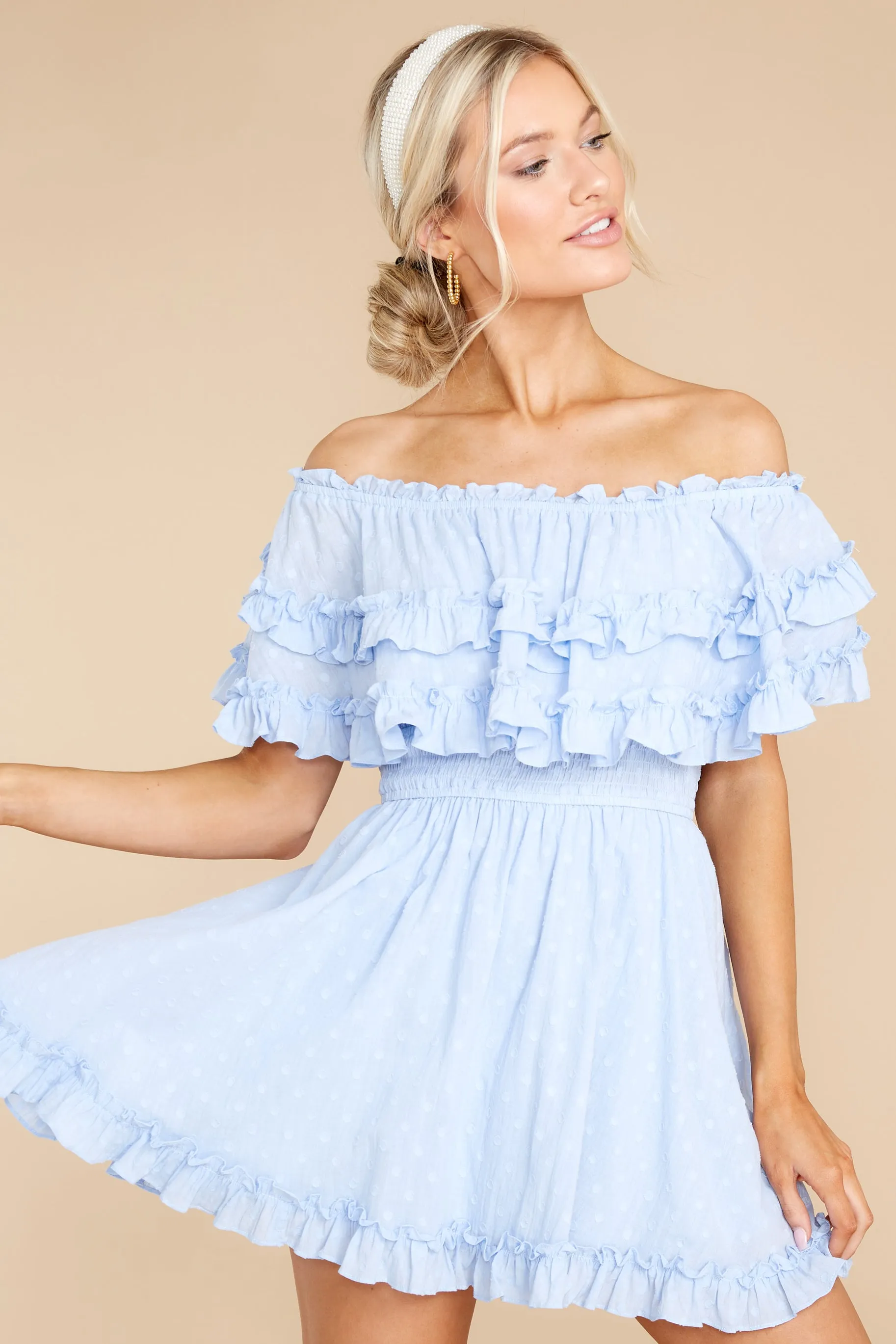 Undeniable Feelings Sky Blue Dress