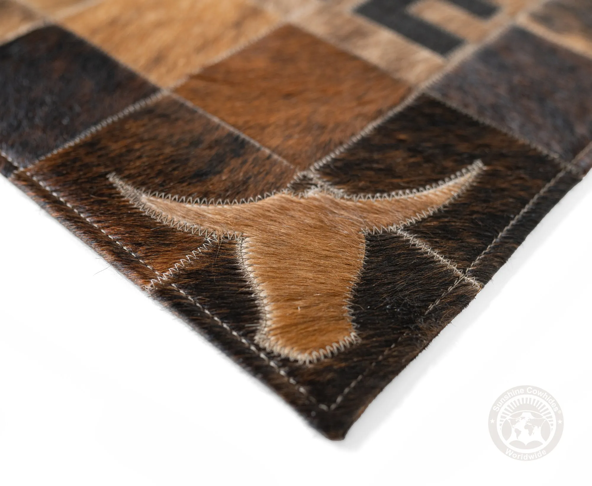 Welcome Doormat -  Brindle Brown Tones