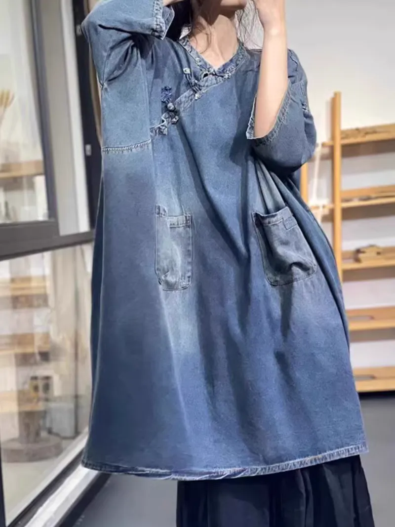 Women's Dreamer's Delight Denim Shirt Dress